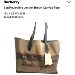 Burberry tote bag